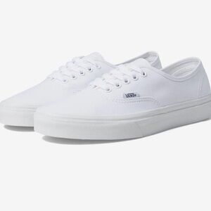🔥Vans Authentic Classic White Lace-Up Sneakers Like New